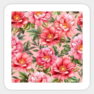 Blossom Watercolor Print Sticker